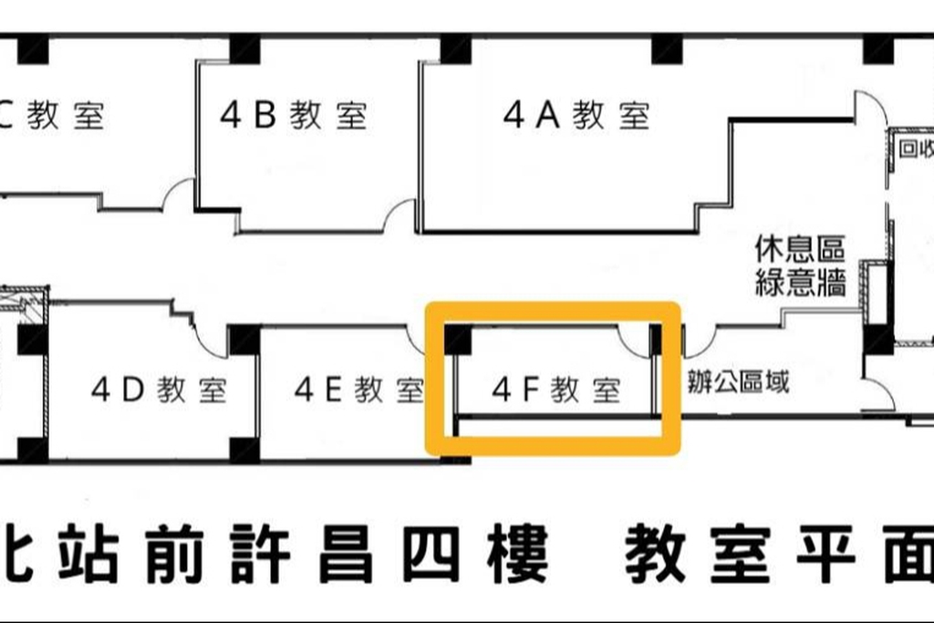 🚆捷運北車Z2出口2分鐘｜🪑8人｜📽投影音響｜🧊RO飲水｜📍新光三越正後方｜消建安合格｜許昌4F